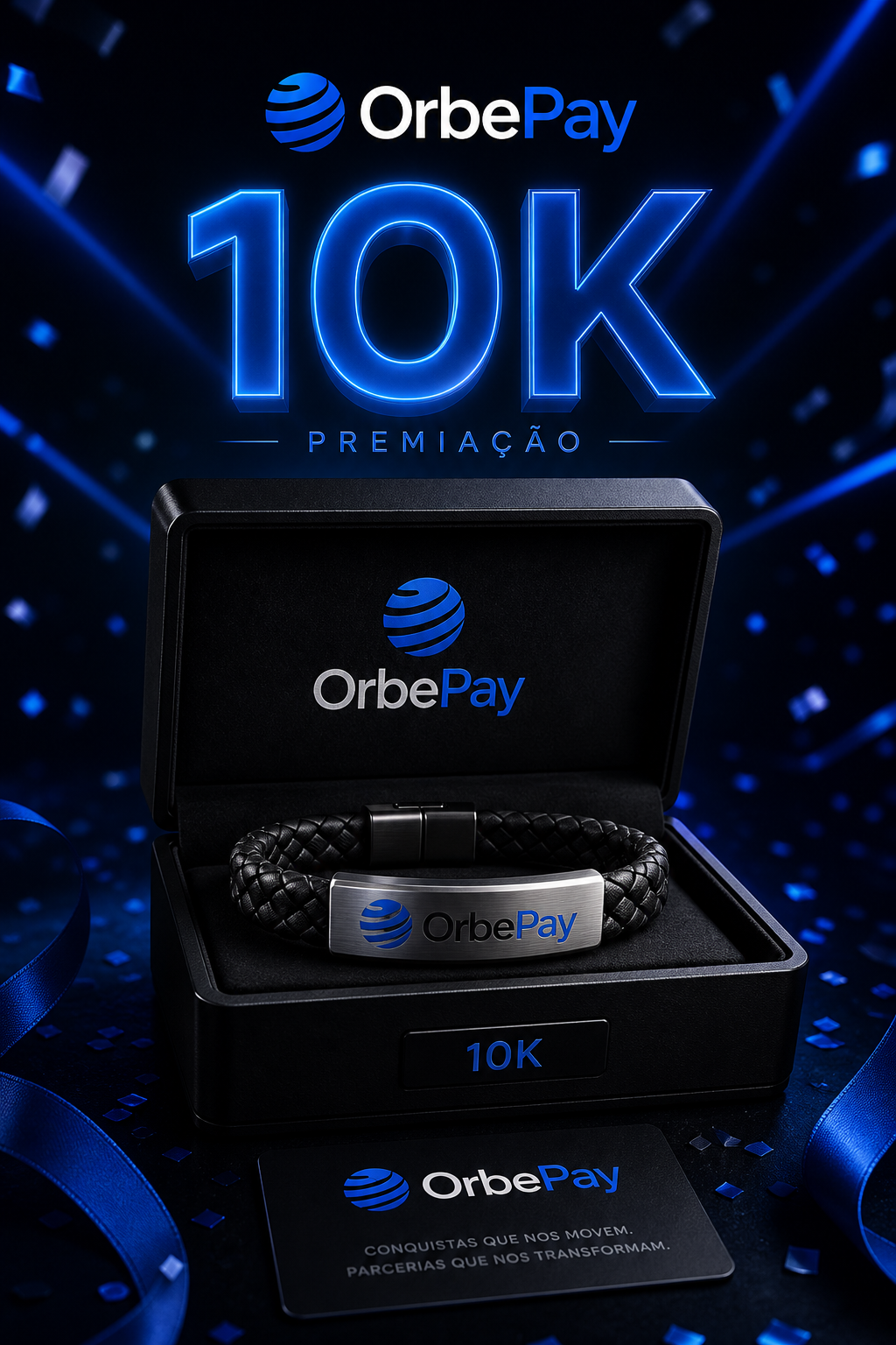 Placa 10K — Pulseira + Brinde