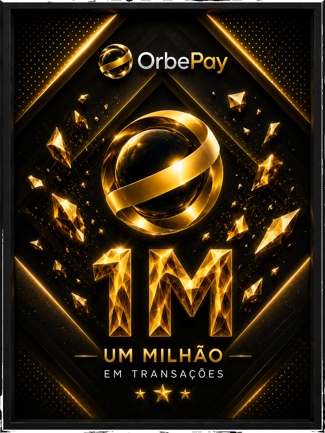 Placa 1M — Orbe Ouro