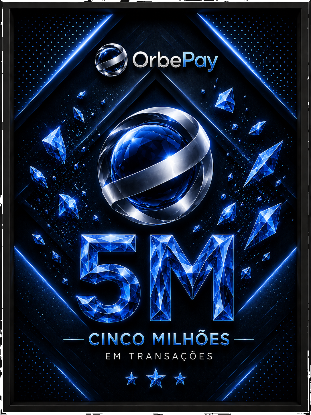 Placa 5M — Orbe Diamante